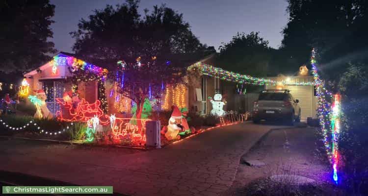 Christmas Light display at 23 Coningham Street, Gowrie