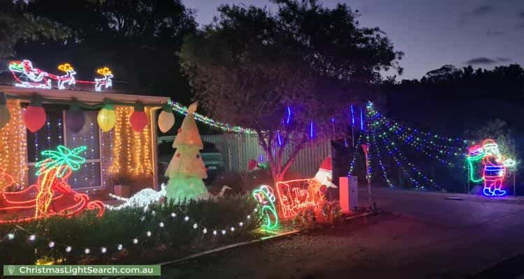 Christmas Light display at 23 Coningham Street, Gowrie