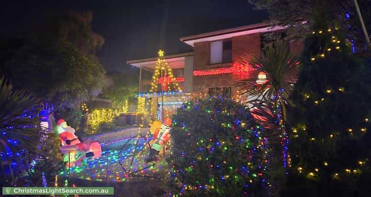 Christmas Light display at 33 Osborne Avenue, Trevallyn