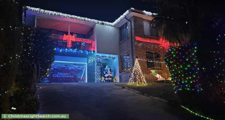 Christmas Light display at 33 Osborne Avenue, Trevallyn