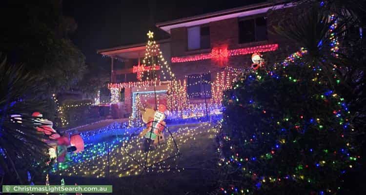 Christmas Light display at 33 Osborne Avenue, Trevallyn
