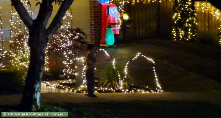 Christmas Light display at 3 Heathland Avenue, Warragul
