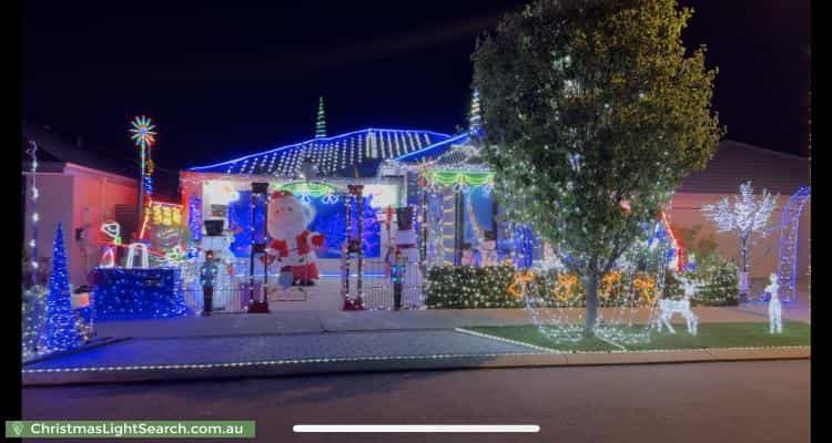 Christmas Light display at 93 Pleasantview Parade, Baldivis