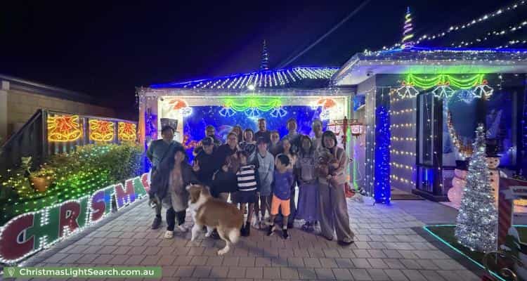 Christmas Light display at 93 Pleasantview Parade, Baldivis