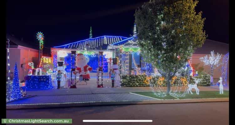 Christmas Light display at 93 Pleasantview Parade, Baldivis