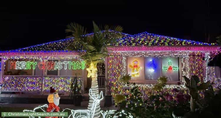 Christmas Light display at 18 Hurley Street, Reservoir