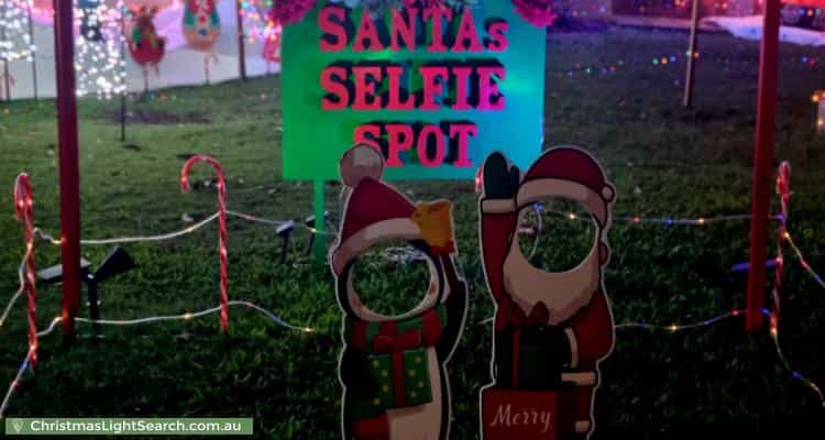 Christmas Light display at 8 Clembury Place, Calamvale