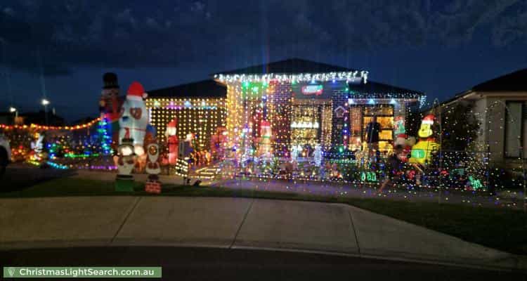 Christmas Light display at 34 Abbeygate Drive, Werribee