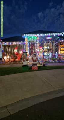 Christmas Light display at 34 Abbeygate Drive, Werribee