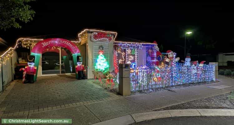 Christmas Light display at 16 West Parkway, Andrews Farm