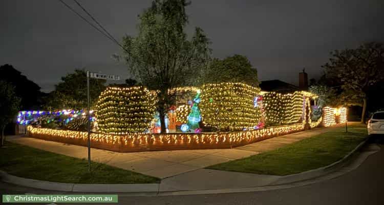 Christmas Light display at 28 Isabella Street, Moorabbin