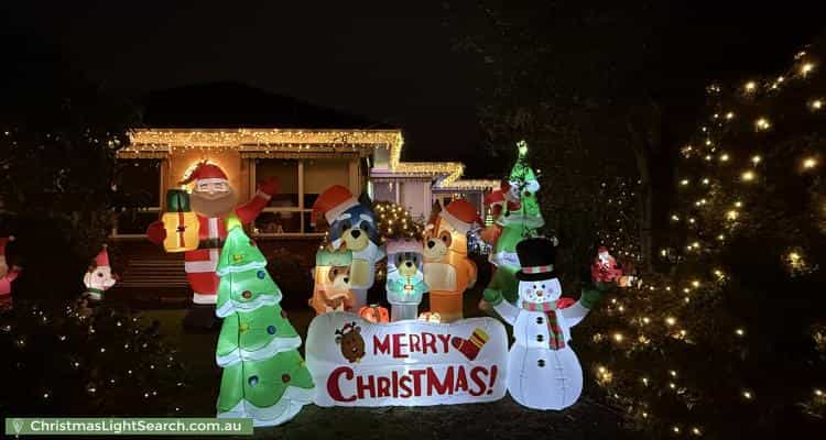 Christmas Light display at 28 Isabella Street, Moorabbin