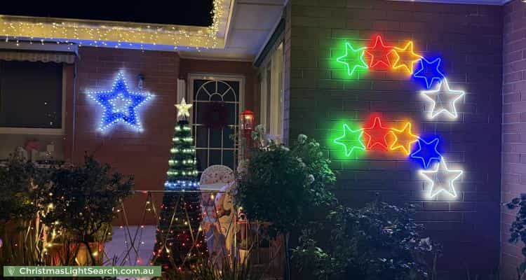 Christmas Light display at 28 Isabella Street, Moorabbin