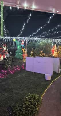 Christmas Light display at 25 Lennard Drive, Moana