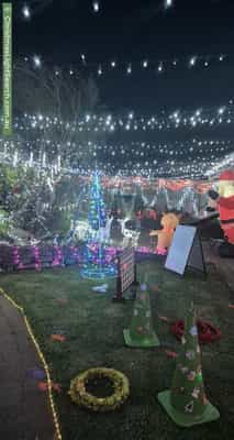 Christmas Light display at 25 Lennard Drive, Moana