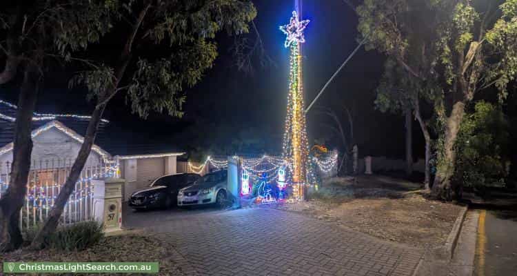 Christmas Light display at 57 Gulfview Road, Blackwood