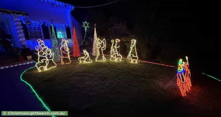 Christmas Light display at 16 Tormey Street, Balwyn North