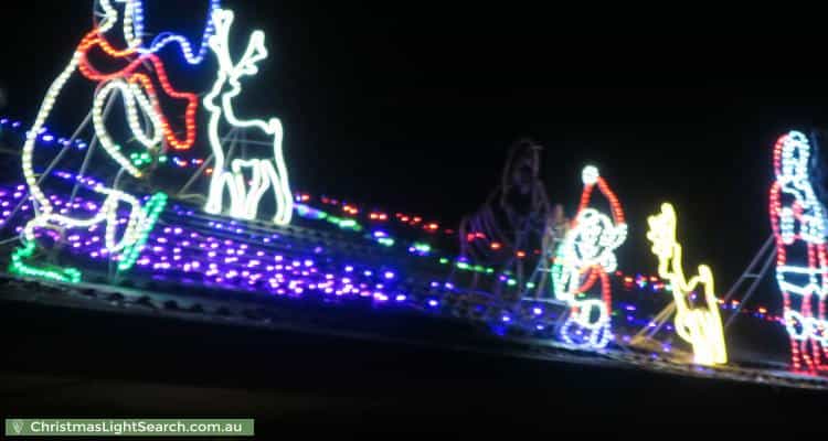 Christmas Light display at 14A Fulton Street, Gilles Plains
