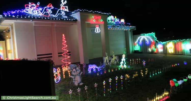 Christmas Light display at 14A Fulton Street, Gilles Plains