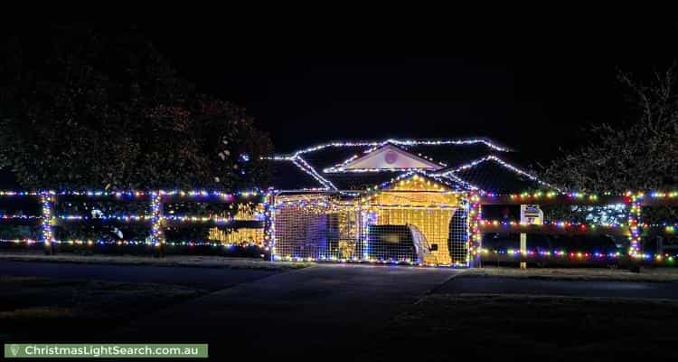 Christmas Light display at 71 Sinclair Crescent, Wentworth Falls