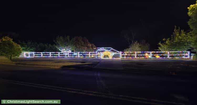 Christmas Light display at 71 Sinclair Crescent, Wentworth Falls