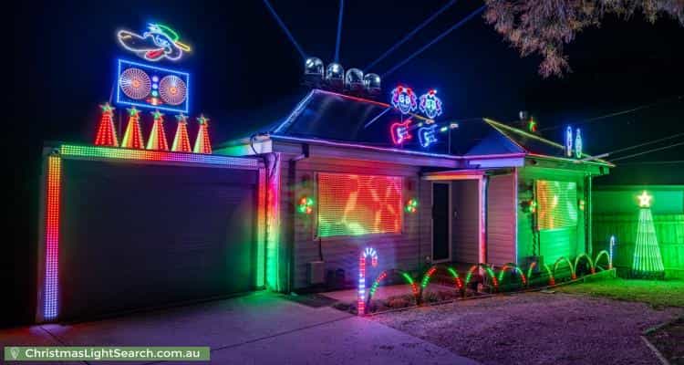 Christmas Light display at 51 Timms Avenue, Kilsyth