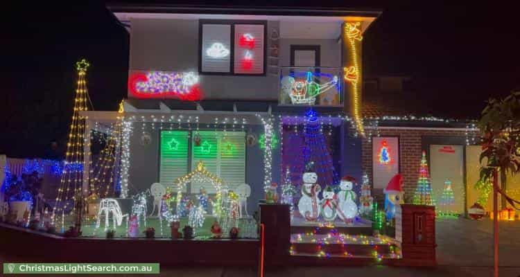 Christmas Light display at 1 Knox Street, Berwick