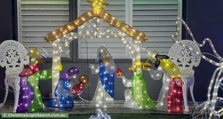 Christmas Light display at 1 Knox Street, Berwick