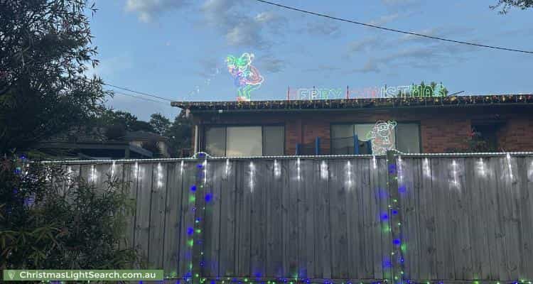 Christmas Light display at 4 Church Street, Kilsyth