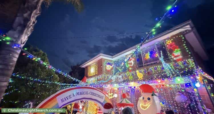 Christmas Light display at 58 Tennyson Street, Highett