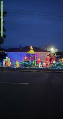 Christmas Light display at 97 Grove Road, Glenorchy