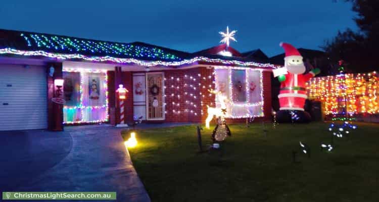 Christmas Light display at 10 Mayfield Place, Rowville
