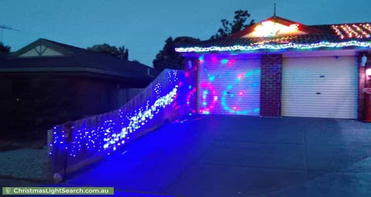 Christmas Light display at 10 Mayfield Place, Rowville