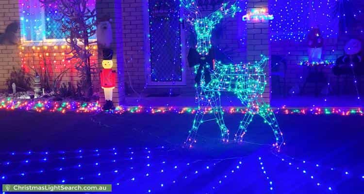 Christmas Light display at 13 Misfeld Close, Gracemere
