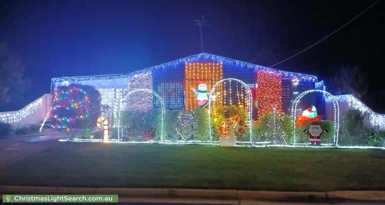 Christmas Light display at 3 Colombard Court, Mitchell Park