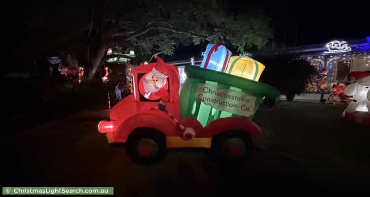 Christmas Light display at 9 Renoir Crescent, Forest Lake