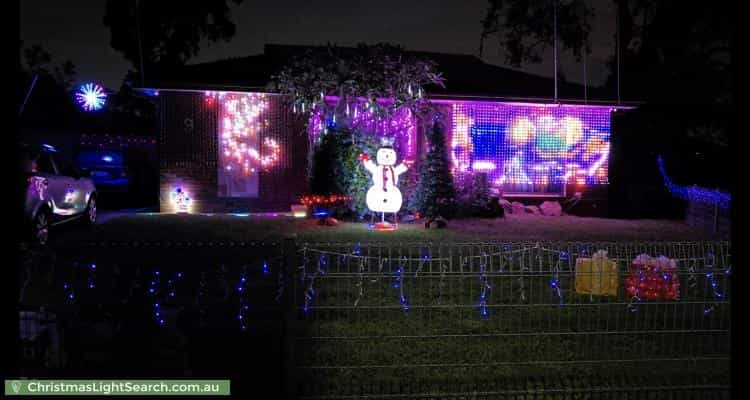 Christmas Light display at 9 Tonga Place, Lethbridge Park