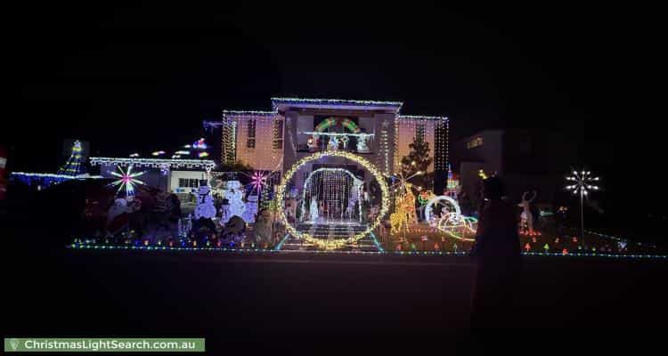 Christmas Light display at 17 Brunner Court, Kellyville