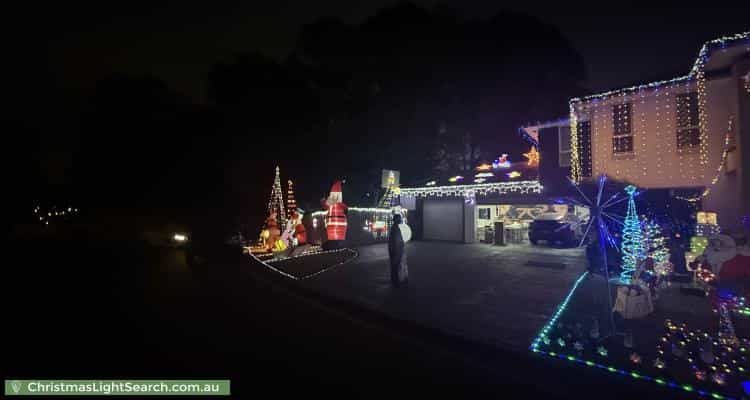 Christmas Light display at 17 Brunner Court, Kellyville