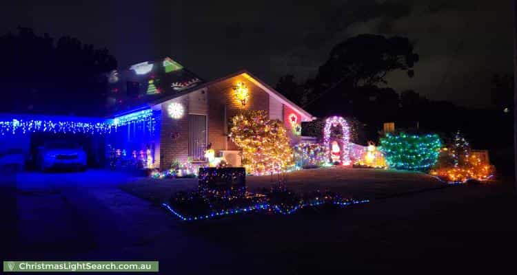 Christmas Light display at 5 Stuart Street, Bayswater North