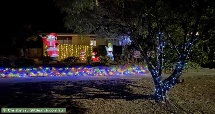 Christmas Light display at 109 Badimara Street, Fisher