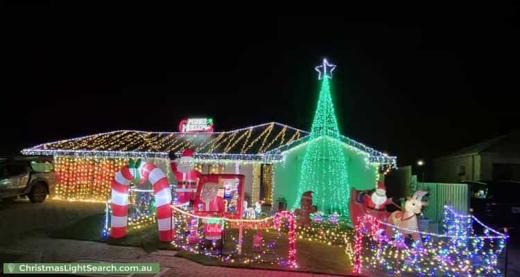Christmas Light display at 54 Indigo Court, Aldinga Beach