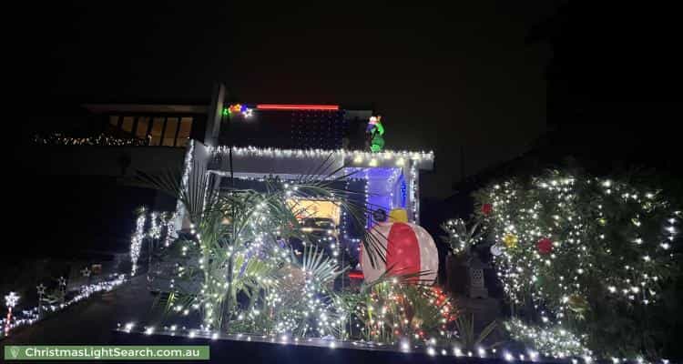 Christmas Light display at 83A Park Road, Cheltenham