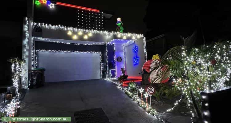Christmas Light display at 83A Park Road, Cheltenham