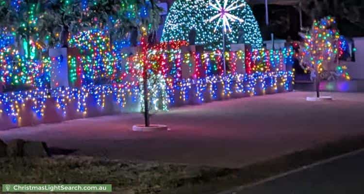Christmas Light display at 21 Warrego Circuit, Kaleen