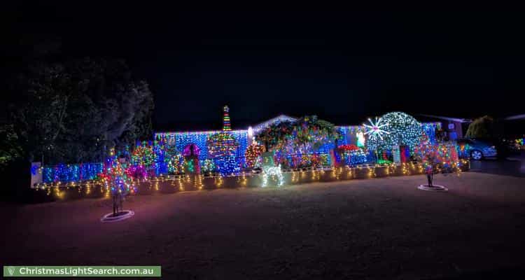 Christmas Light display at 21 Warrego Circuit, Kaleen