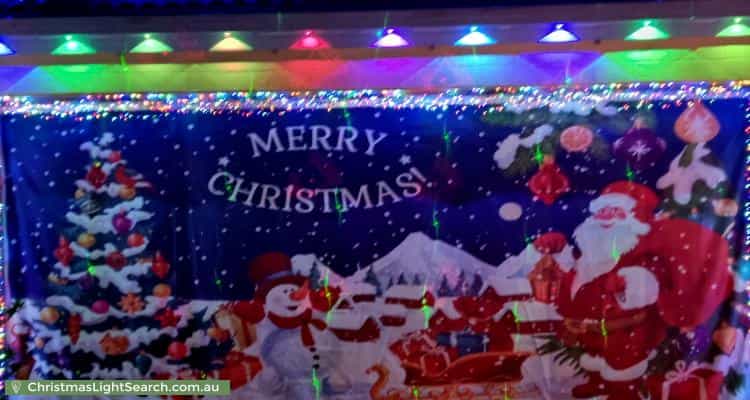 Christmas Light display at 8 Clembury Place, Calamvale