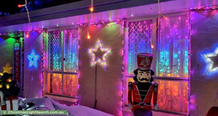Christmas Light display at 8 Clembury Place, Calamvale