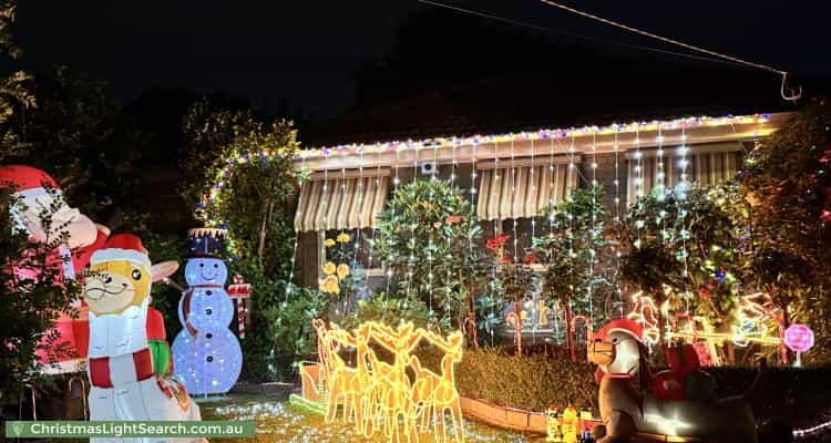 Christmas Light display at 24 Armstrong Road, Bayswater