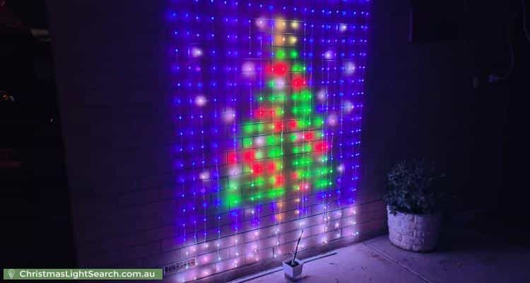 Christmas Light display at 8 Mara Place, West Lakes